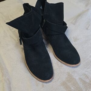 UGG Black Suede Ankle Boots